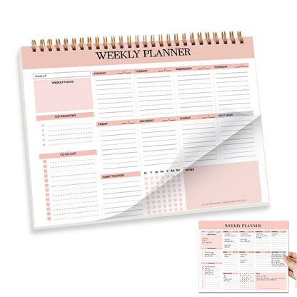 Weekly To Do List Notepad Undated Planner With 52 Sheets Weekly Planner