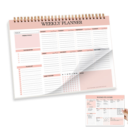 Weekly To Do List Notepad Undated Planner With 52 Sheets Weekly Planner