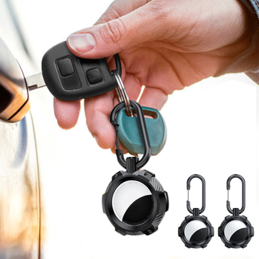 2-Pack for Airtag Holder Case with Keychain TPU Shockproof Cover Anti-Scratch Key Chain for AirTag