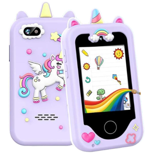2.8Inch Touchscreen Kids Learning Play Toy Phone With Dual Camera Kids Smart Phone With 8G SD Card