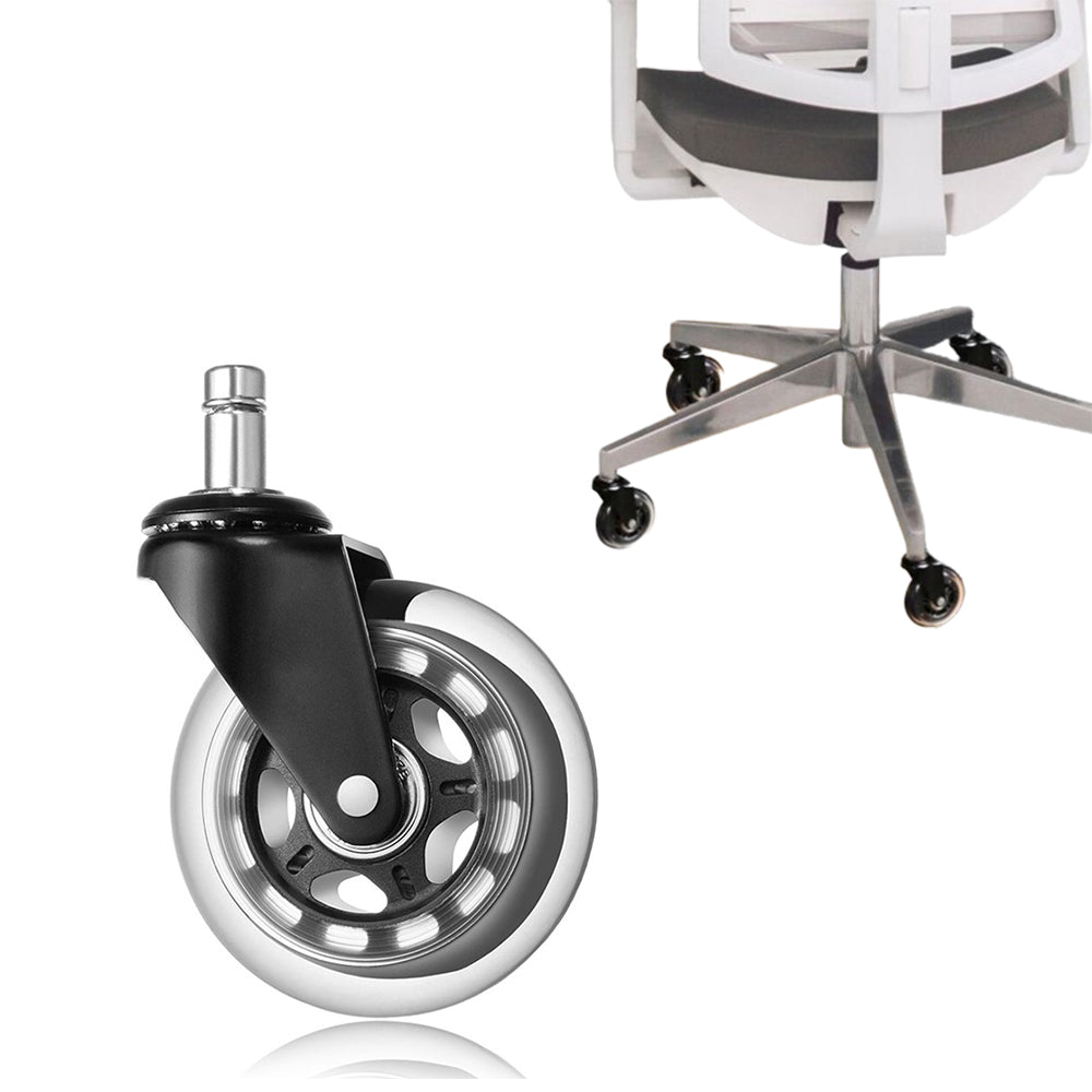 10Pcs 3 Inch Office Chair Caster Replacement Rolling Caster Grip Ring Universal Swivel Wheel