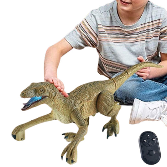 2.4G Dinosaur Toy Remote Control Walking Roaring Velociraptor
