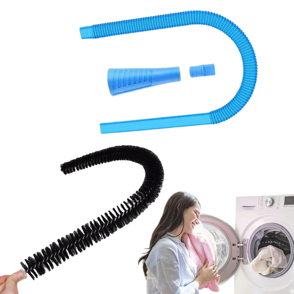 Dryer Vent Cleaner Kit Vacuum Attachment Hose Lint Remover 2PCS Cleaning Brush