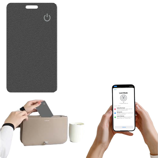 Wireless Charging Smart Wallet Tracker Card for Apple Find My App