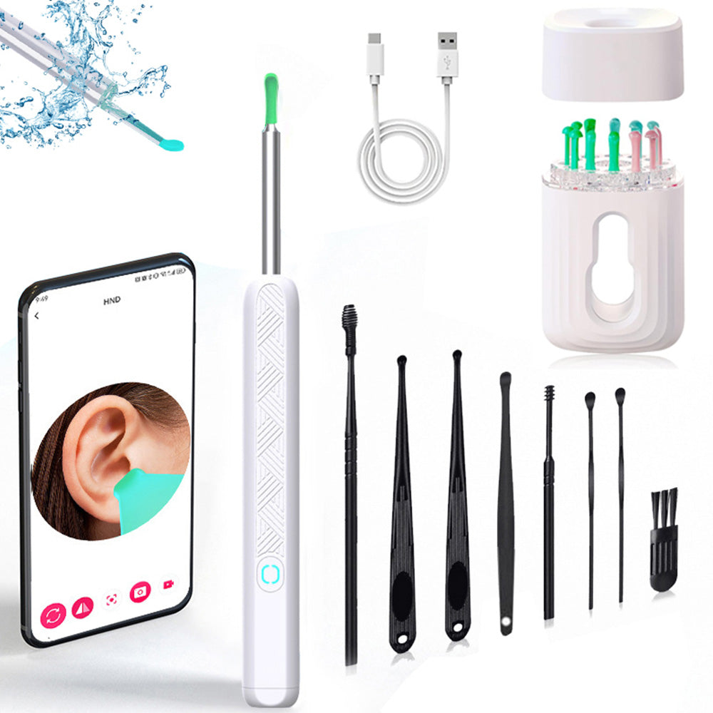Ear Cleaner Ear Wax Remover Ear Camera Cleaning Removal Pick Tool Visual Scoop with Base