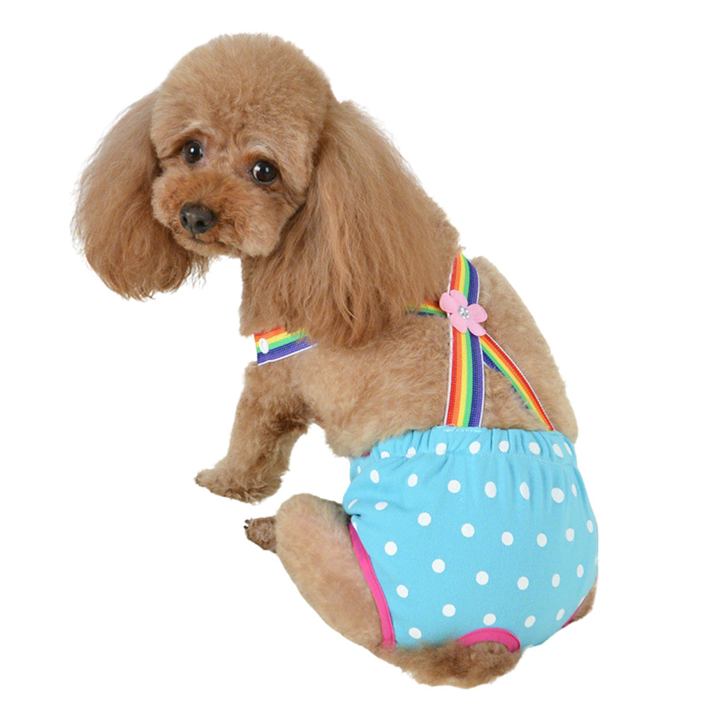 Cute Harness Female Dog Sanitary Pants Reusable Menstrual Diaper