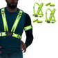 2Pcs Reflective Adjustable Security Vests with 4 Arm Bands for Running