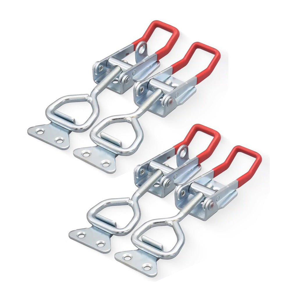 4 PCS Toggle Latch Quick Release Over Centre Latch Zinc Plated Iron for Door Window Cabinet