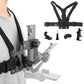 Mobile Phone Chest Mount Harness Strap Holder with Rotating Phone Clip