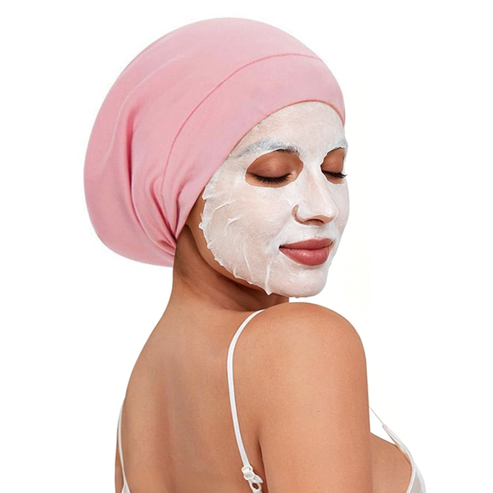 Adjustable Hair Cap Breathable Double Layer Design for Sleeping Women Men