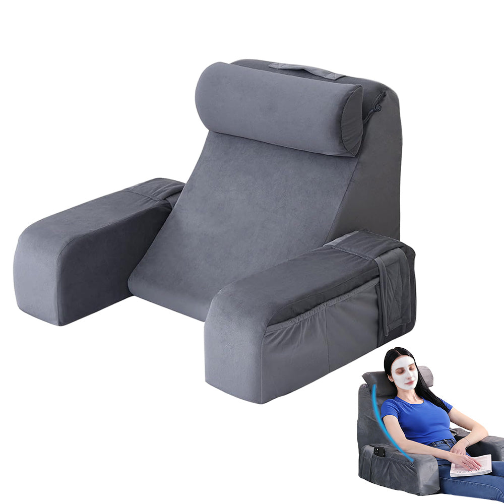 Adjustable Detachable Backrest Reading Pillow for Sitting in Bed