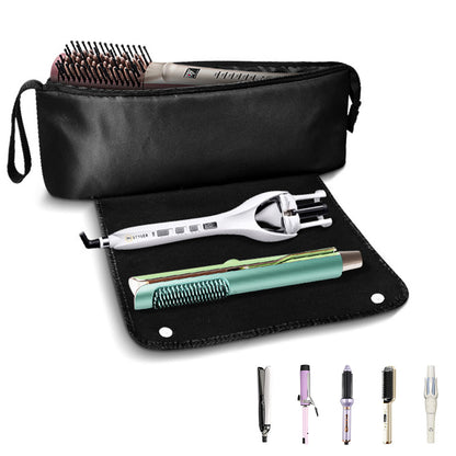 Hot Hair Tools Travel Bag with Heat Resistant Mat for Curling Iron Straightener