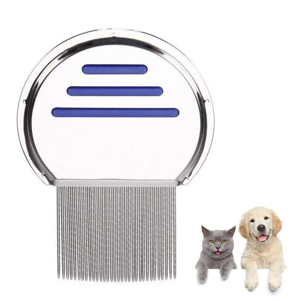 Stainless Steel Pet Flea Comb Fine Tooth Grooming Tool for Dogs Cats