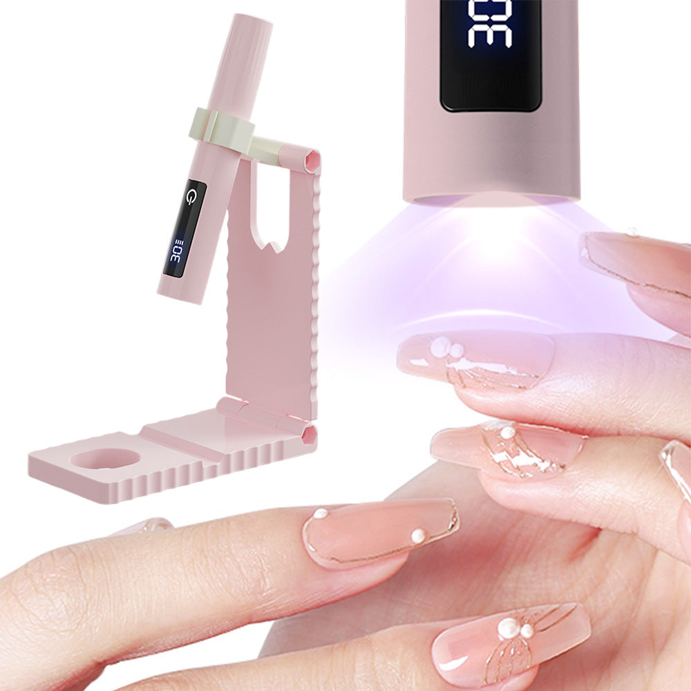 Portable Touch Nail Lamp - Cordless Mini LED Gel Curing Light with Timer
