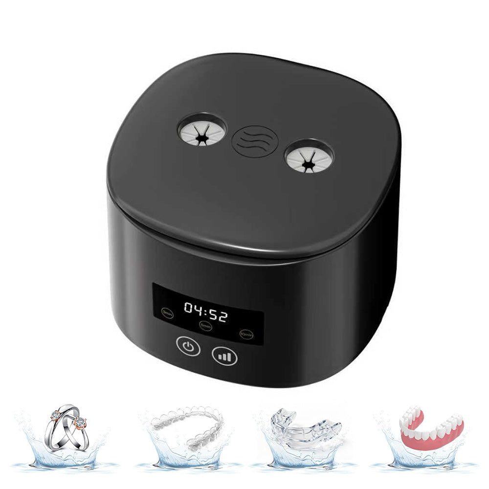 55kHz 350ml Rechargeable Ultrasonic Cleaner with Blue Light 3 Modes