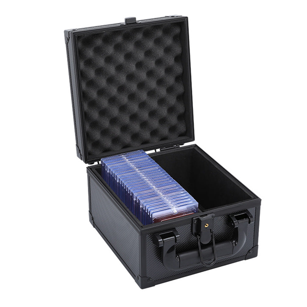 Card Storage Box with Secure Lock for Trading Cards Graded Cards and Game Cards