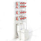 3 Tier Shelf Over Toilet Storage Rack With Paper Holder And Hooks