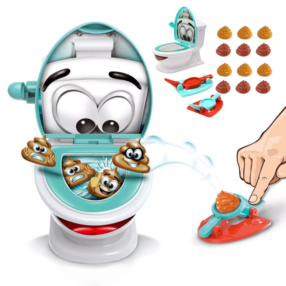 Funny Family Poop Shoot The Toilet Toy Poop Shoot Game Toy