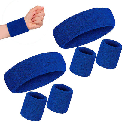 2 Pack Sweatbands Sports Headband for Tennis Badminton Yoga