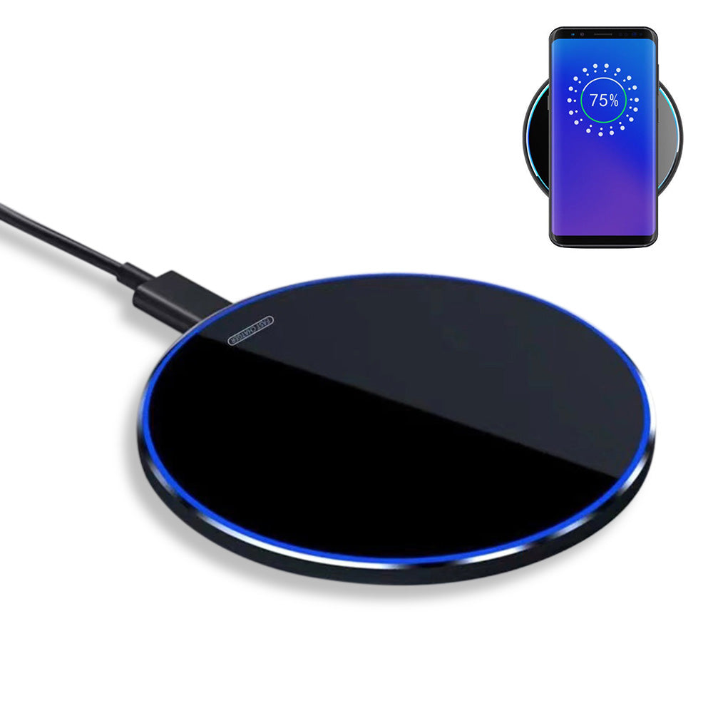 Fast Wireless Charger Pad with Mirror Surface for Phone