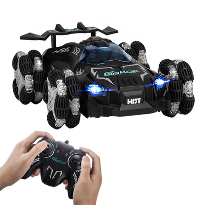 LED RC Car with Spray Off Road Drift Toy Remote Control Hand Gesture Sensing Stunt Buggy