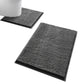 2 Piece Absorbent Bathroom Mat and U Shape Toilet Rug Set