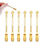 6Pcs Mini Metal Scoop Portable Small Sampling Spoon for Spice and Coffee