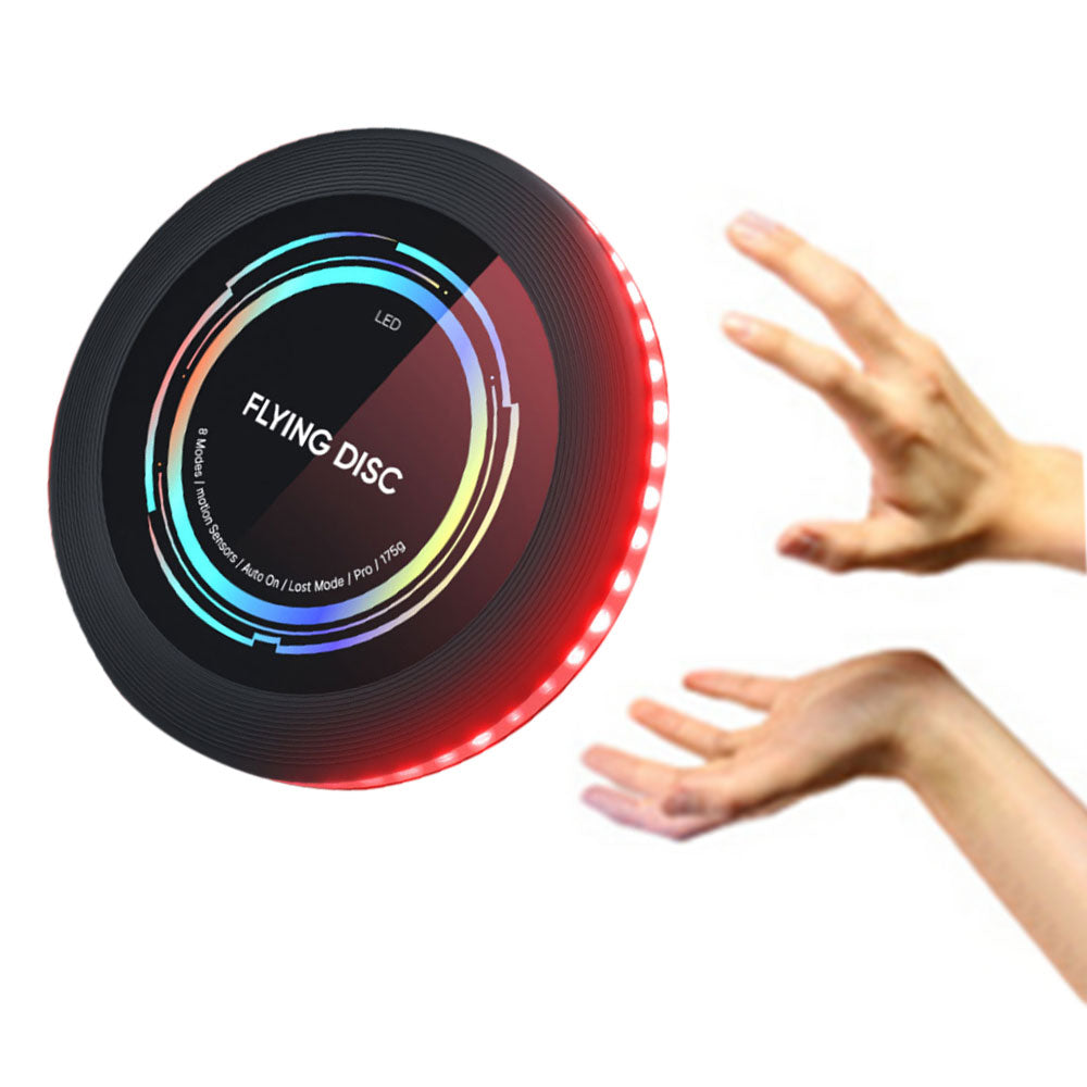 Rechargeable Light Up Flying Disc With 50 LED For Outdoor Game Beach Sport