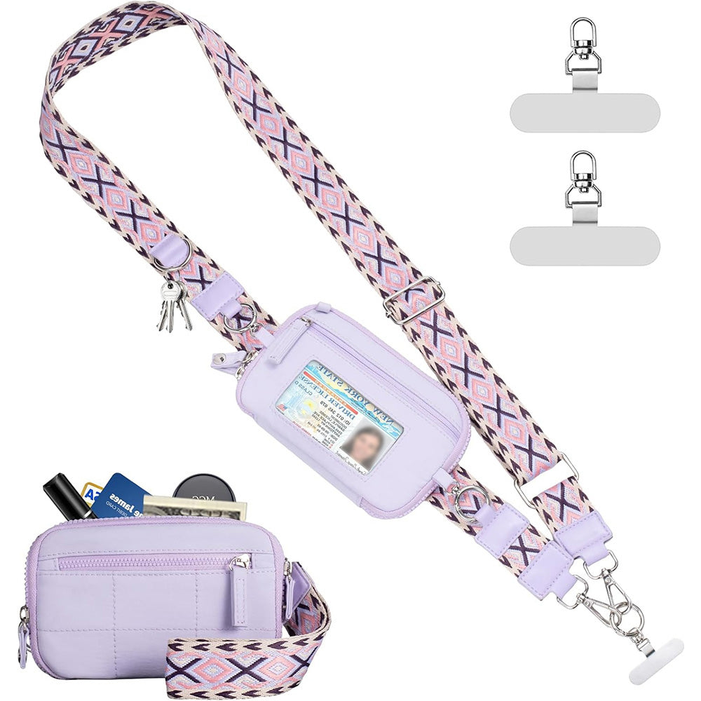 Phone Lanyard Clip and Go Strap for Phone with Wallet Crossbody
