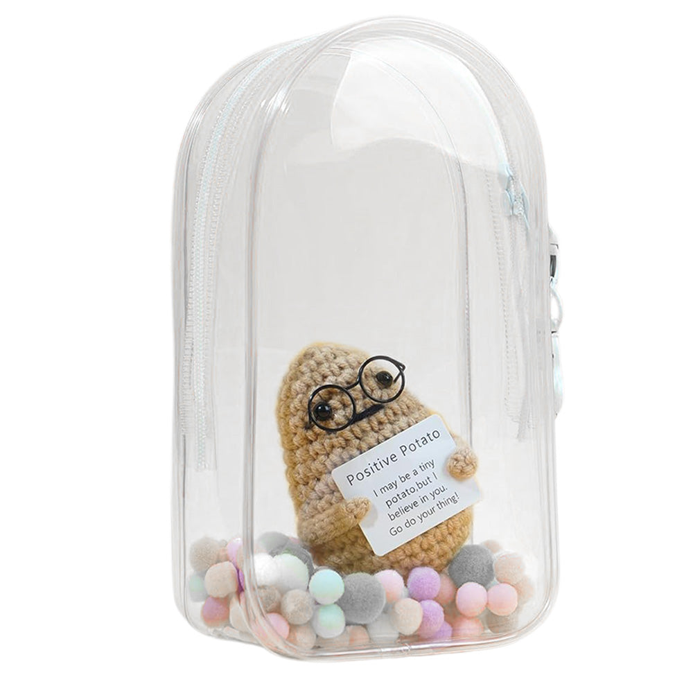 Transparent Carrier Bag Set for 15–17cm Doll Storage