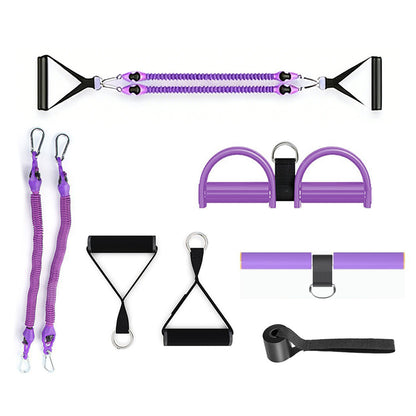 1 Set 4-in-1 Resistance Band Pedal Puller for Sit-Up Home Gym Yoga Pilates