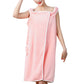 135x80CM Coral Fleece Bath Towel Wearable Wrap Absorb Bathrobe With Pocket