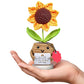 Positive Sunflower Crochet Doll with Card Sunflower Gifts for Teacher Best Friend