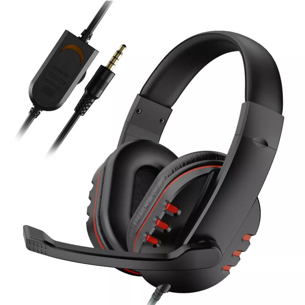Gaming Headset Headphone with Microphone Volume Wired for PS4 PS5 XBOX ONE
