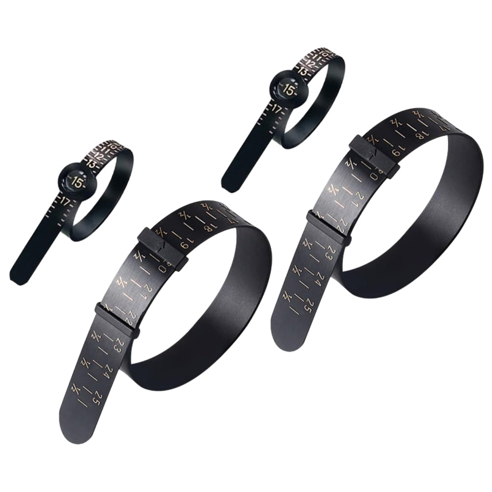 4Pcs Ring and Bracelet Sizer Measuring Tool with Magnifying Function