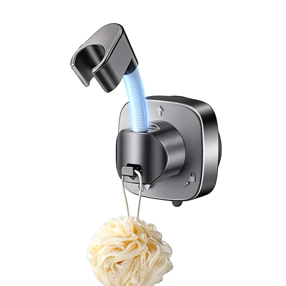 Detachable Suction Cup Shower Head Holder 360 Degree Rotation Adjustment for Bathroom Bathtub Rental Hotel