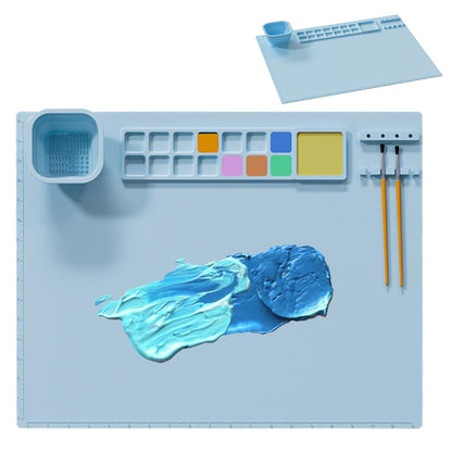 Non-Stick Silicone Drawing Board Pigment Palette Silicone Painting Mat Clay Mat