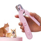 2 in 1 Pet Nail Grinder and Clipper Rechargeable with LED Light for Dogs and Cats