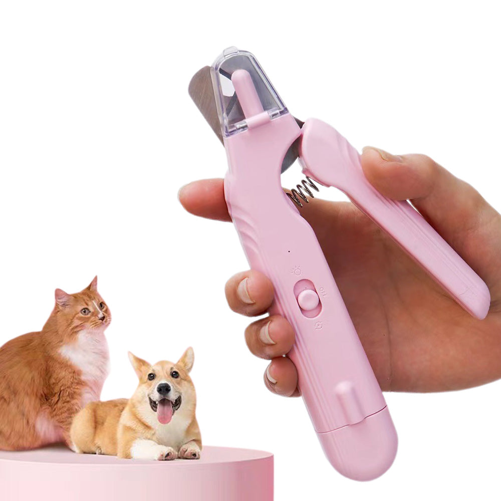 2 in 1 Pet Nail Grinder and Clipper Rechargeable with LED Light for Dogs and Cats