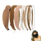 7 Piece Retro Pearl and Ribbon Hair Headband Set for Women