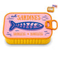Small 3D Printed Sardine Shape Necklace and Earring Storage Box