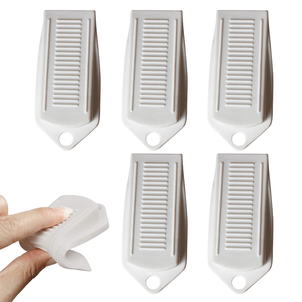 6PCS Door Wedge Stopper Rubber Grip Security Door Stoppers Wall Protector For Home