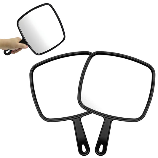 2Pcs 27x19CM Hand Held Wide Angle Makeup Beauty Mirrors