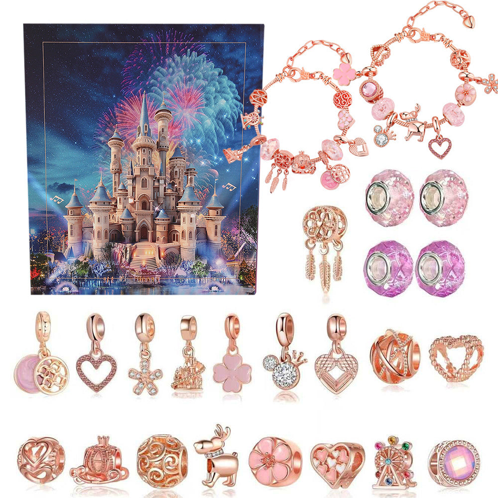 Advent Calendar Charm Bracelets 2025 for Girls 24 Days Xmas Countdown Calendar