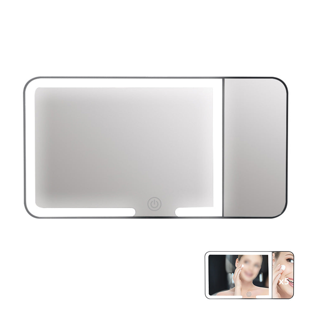 Car Sun Visor Vanity Mirror with Lights 5X Magnification Makeup Mirror for SUV Truck