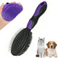 2 Pack Pet Grooming Brush Set Deshedding Double Sided Comb Massage Brush for Cats Dogs Horses