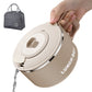 1200ML Large Ramen Bow with Lid Spoon Storage Bag Stainless Steel Food Container for Microwave