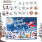 Christmas Calendar 24 Days of Wooden Brain Teaser Puzzles Toys Kit