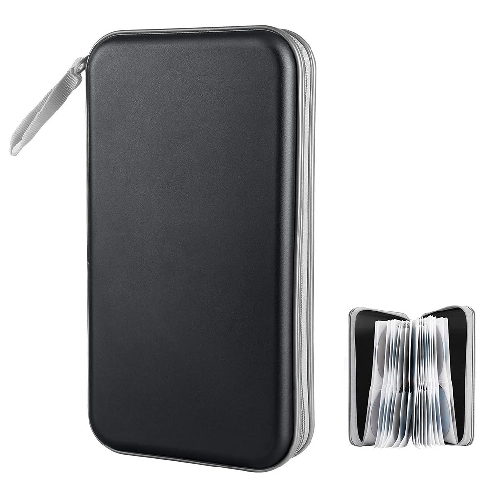80 Capacity CD DVD Disc Holder Storage Case with Carry Handle