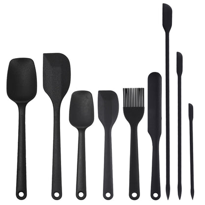 9PCS Silicone Spatula Set Non stick Spoon Utensil Baking Tools With Ergonomic Grip